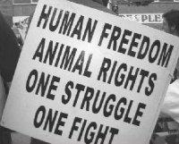 one struggle one fight human freedom animal rights